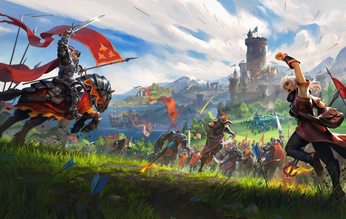 Das Artwork zum Spielstart von Albion Online.