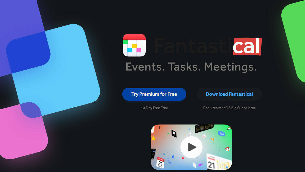 14 Tage gratis testen – aber dann greift das Abo-Modell bei Fantastical.
