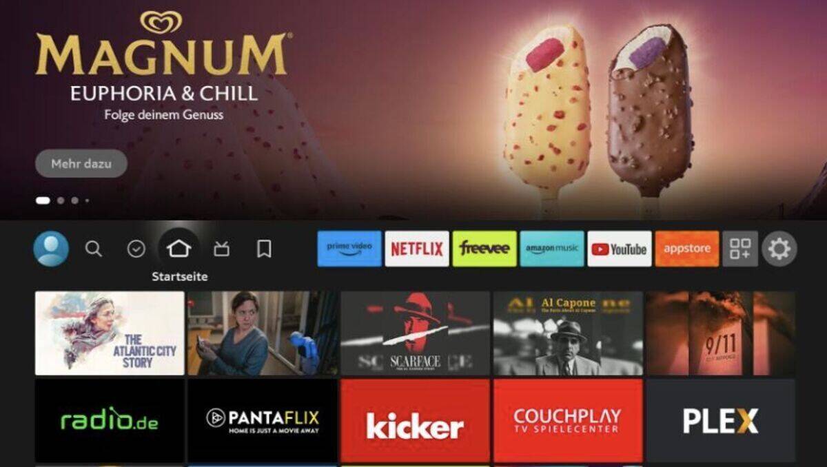 Mit dem Feature Rotator erreichte Magnum bereits beim Einschalten des Fire TV schon maximale Sichtbarkeit.