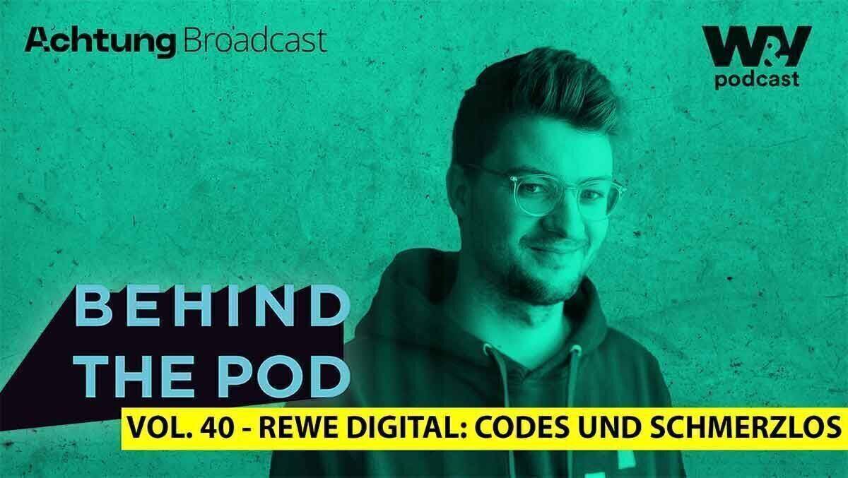 Felipe Moroder-Bendyk von REWE digital erläutert die Strategie hinter dem Podcast "Codes und schmerzlos".