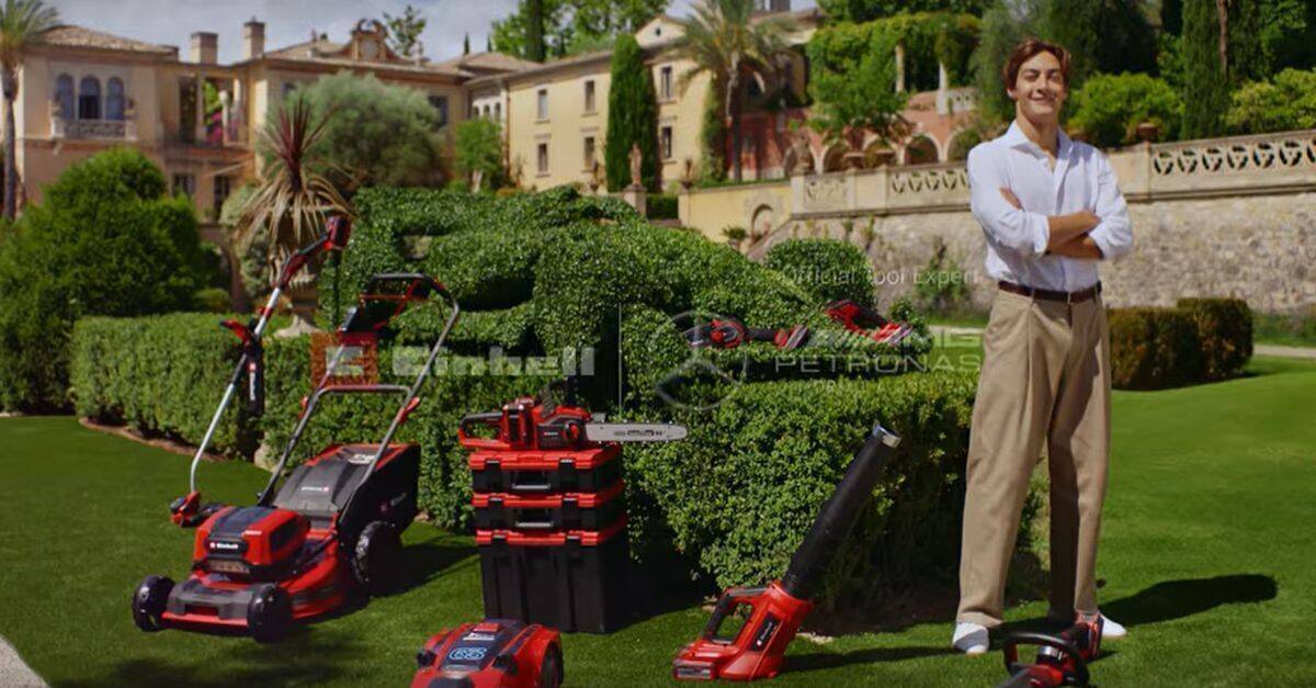 F-1-Star George Russell ist bekannt für Performance - und setzt diese nun für Einhell ein.