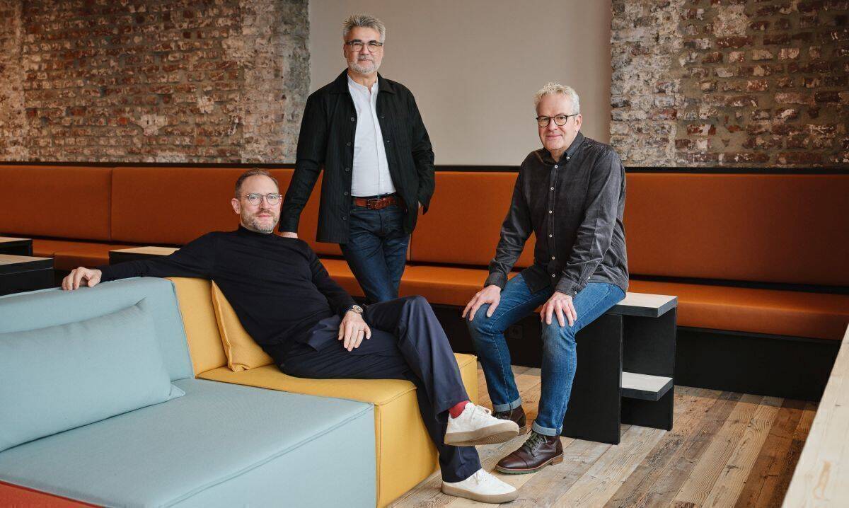 V. l.: Unbound Media-Gesellschafter Armin Schroeder, Markus Biermann, Stefan Happe.