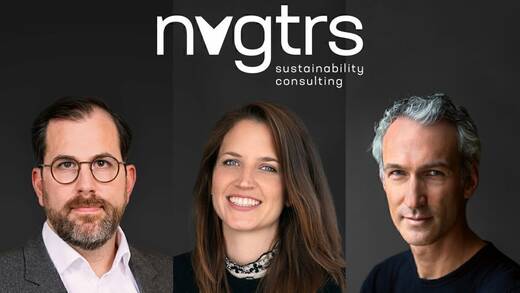 Von links: BU: Florian Teipel von 365 Sherpas, Franziska Schwarzer von Zum goldenen Hirschen und Marcel von dem Berge von Vorn Strategy Consulting.