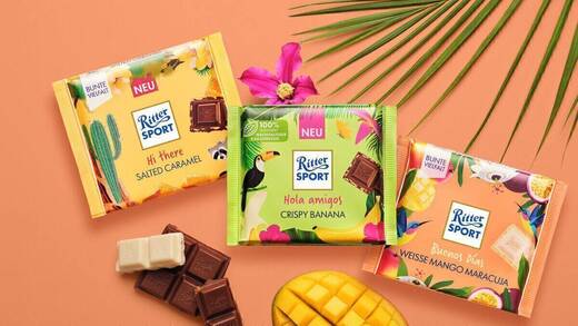 Ritter Sport punktet mit Rezepten in Social Media.