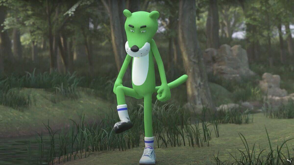 Der Puma als Maskottchen findet auf der Suche nach seinem Schuh noch viel mehr.