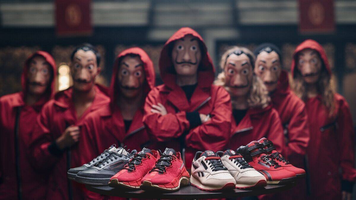 Ab Mai im Handel: Von "Haus des Geldes" inspirierte Reebok-Schuhe.
