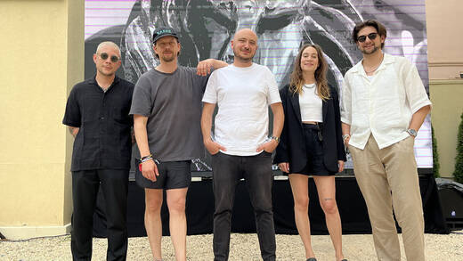 Noch ohne Löwe: Die GewinnerInnen von Jung von Matt von links nach rechts Daniel Antonius, Christian Woelky, Simon Knittel, Carina Hoffmann, Domenique Liebernickel