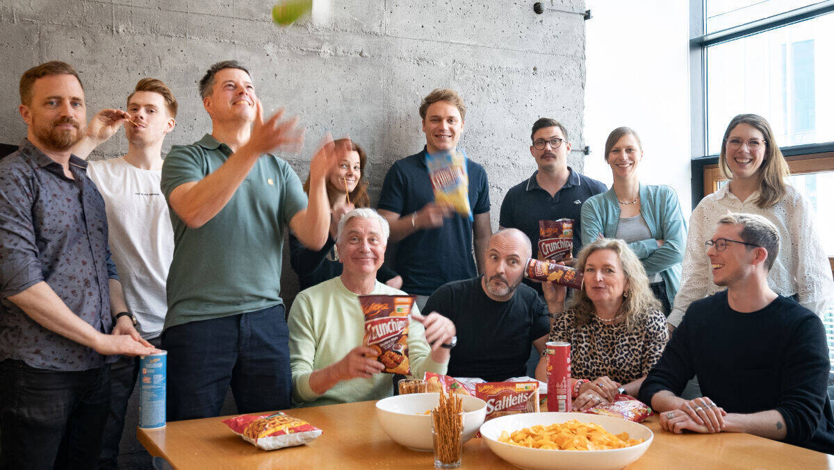 Das Lorenz-Team bei Leagas Delaney.