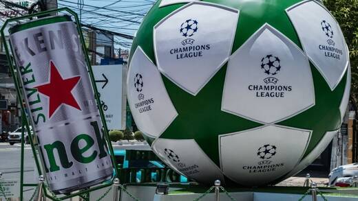 Die Champions League und Heineken: Schon seit 1994 ein Paar