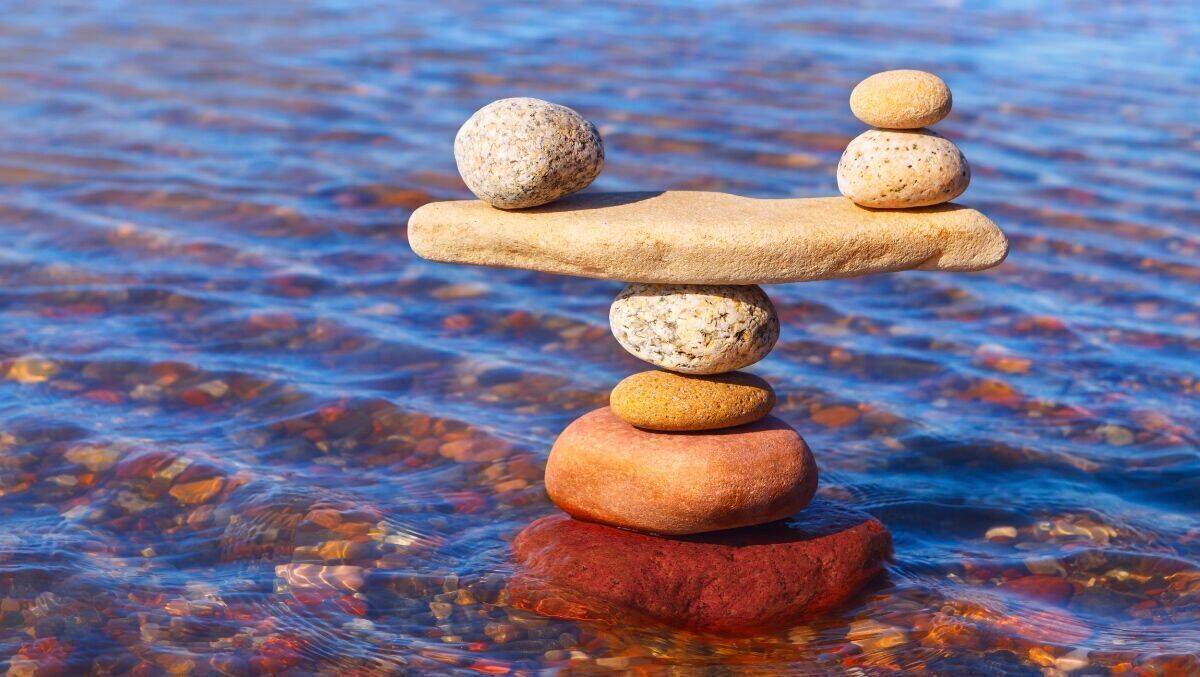 Die richtige Balance ist auch bei der Arbeit entscheidend. 