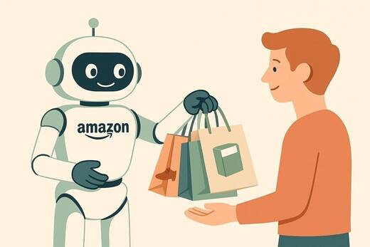 „Mit einem Klick zum Einkaufshelfer: Amazons neuer KI-Agent übernimmt den Shopping-Prozess – sogar außerhalb des eigenen Ökosystems.“