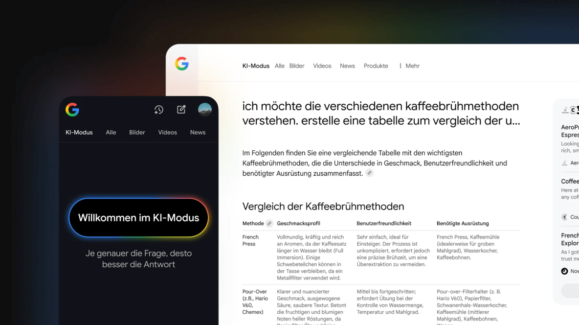 Die klassische Trefferliste mutiert zum Gespräch: Google Grundstein für ein neues Ökosystem.