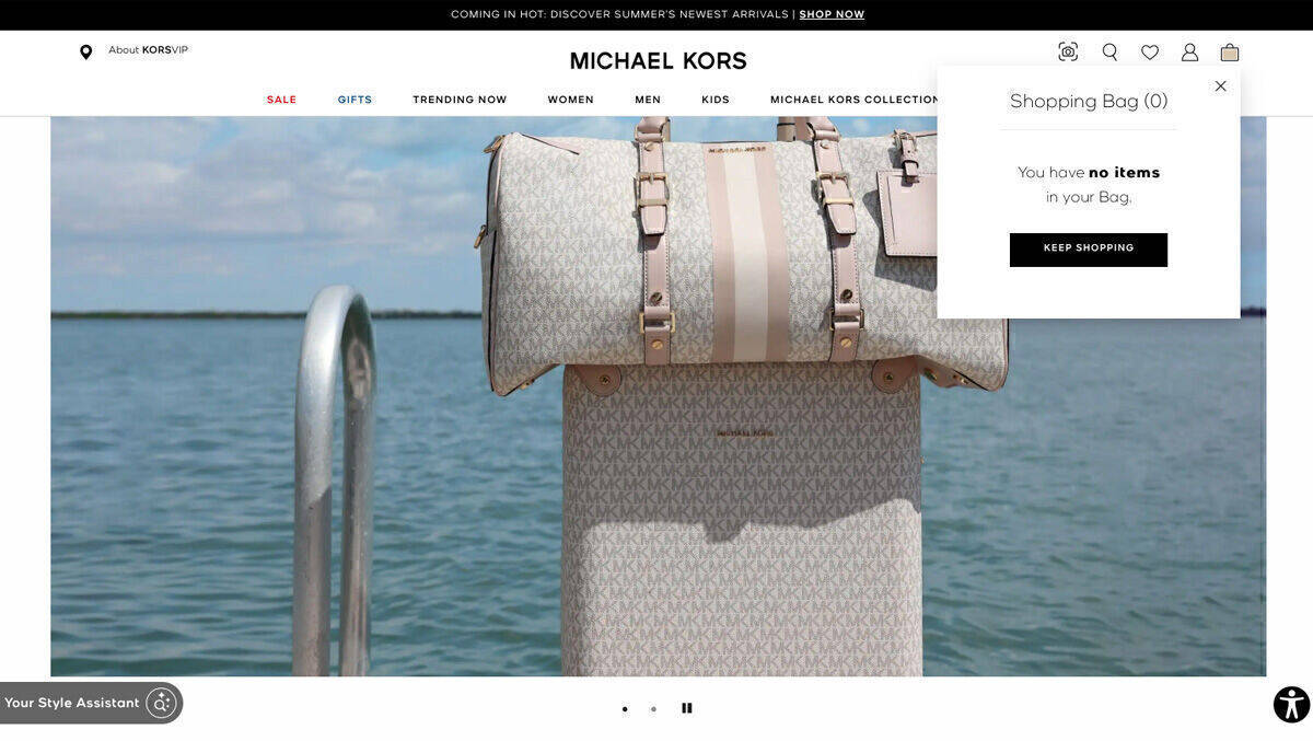 Michael Kors Style Assistant verkauft leider nichts.