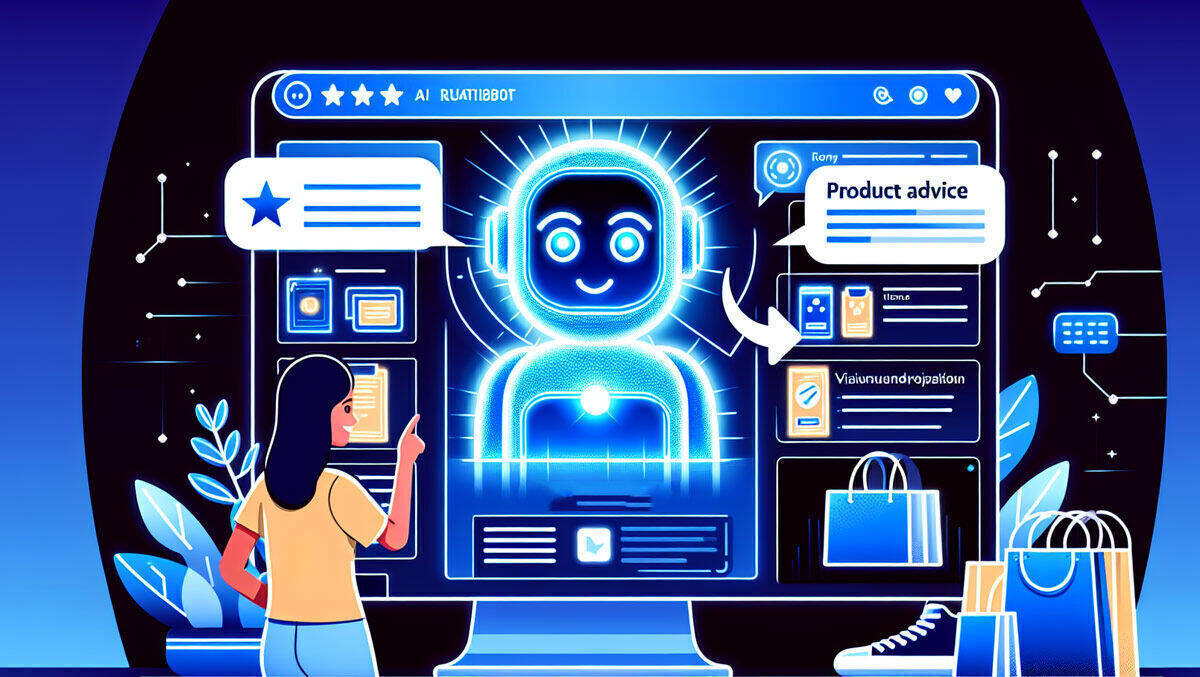 Symboldbild: KI-Produktberater auf einer Website.