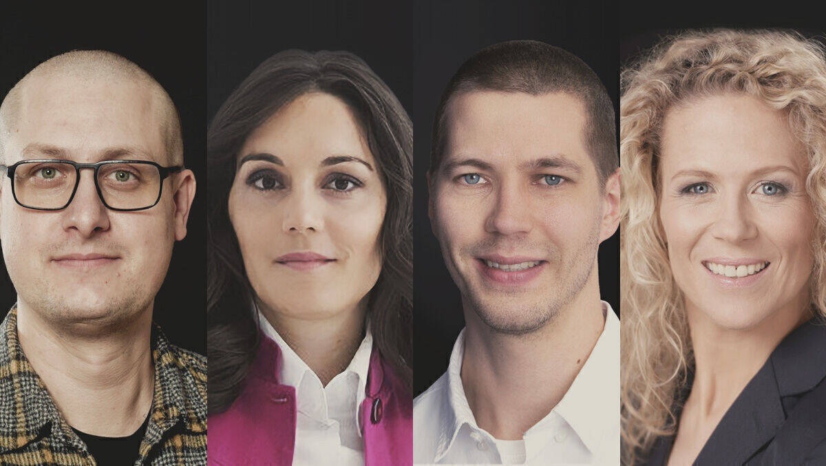 Zu Gast im Chefredaktions-Talk sind im Juni Kai Ebert, Verena Fink, Florian Bayer und Daniela Rittmeier (v.l.).