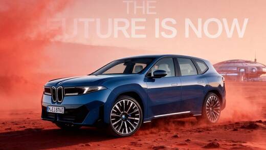 „KI-generiertes Visual mit Seedream 4.0. Erstellt von Max Anzile / AI Pirates für den W&V Techonomics Newsletter, inspiriert von BMW iX3 (2026) und der IAA 2025. Alle Markenrechte an BMW liegen beim Hersteller.“