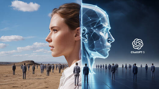 Schöne Aussichten – oder Angst vor der KI-Zukunft? GPT-5 wird mit gemischten Gefühlen erwartet.