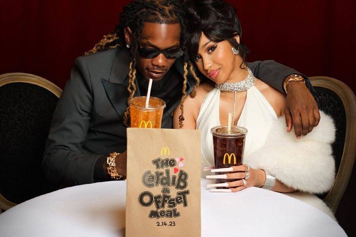 Offset und Cardi B sorgen bei Mcdonald's für Romantik.
