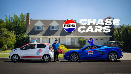 Schnell unterwegs: Die Pepsi Chase Cars.