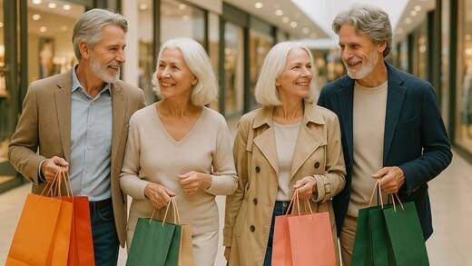 Auch in der zweiten Lebenshälfte wird gerne geshoppt - eine Tatsache, die Marken verstärkt verinnerlichen sollten.