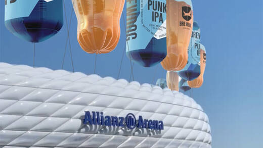 Brewdog dekoriert die Allianz-Arena
