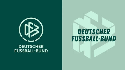 Das neue Logo des DFB setzt auf die Farbe grün in verschiedenen Tönen.
