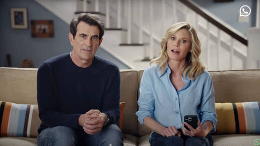 Werben für WhatsApp: Phil und Claire Dunphy aus "Modern Family".