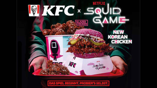 KFC launcht einen Serien-Coup mit Squid Game.