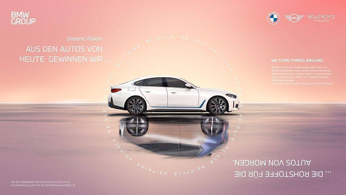 Perspektivisch sollen BMW-Autos mal zu 50 Prozent aus wiederverwerteten Materialien bestehen.