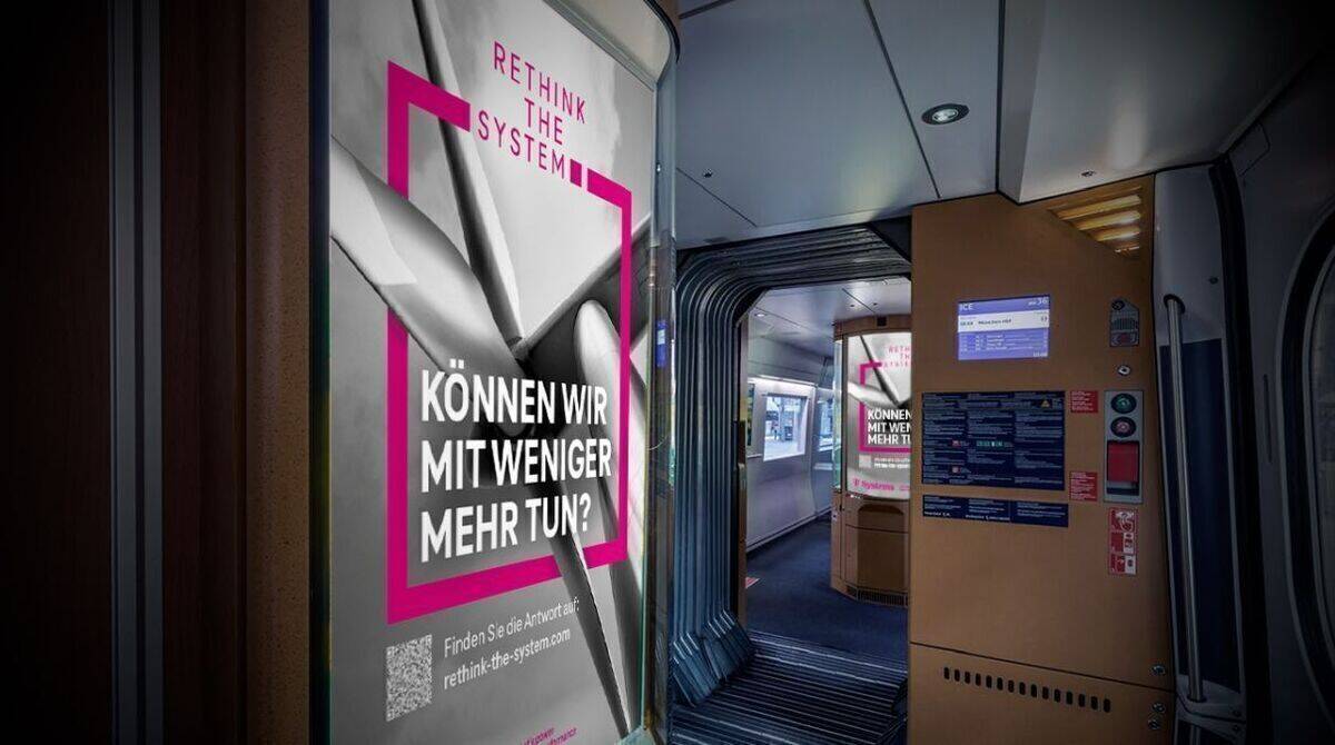 Motive werden auch in den Zügen der DB geschaltet.