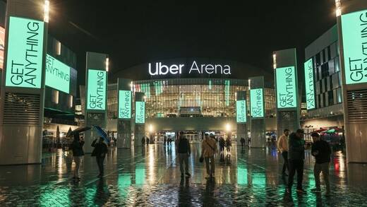 Die Uber Arena ist Dreh- und Angelpunkt des komplexen Sponsorings-Modells.