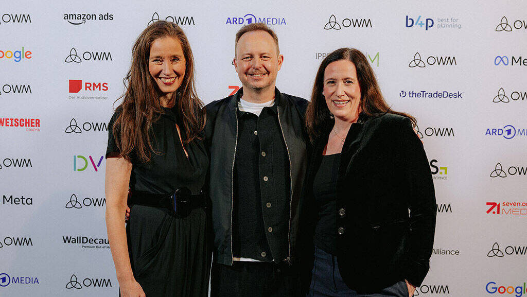 Cross Media Measurement-Team im OWM-Vorstand: Kristina Bulle, Daniel Jäger und Maike Abel