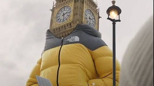 Big Ben im North-Face-Anorak? Ein Paradebeispiel für FOOH.