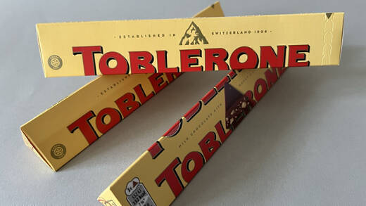 So sieht die neue Toblerone aus.