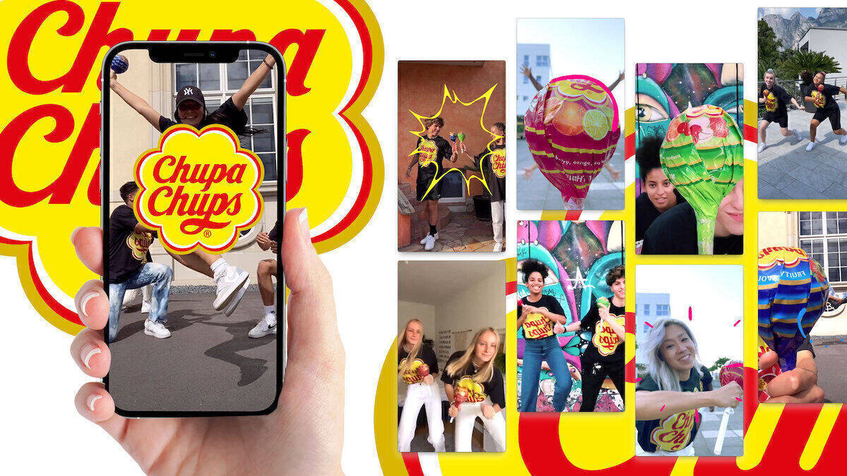 Das Herzstück der Chupa-Chups-Sommerkampagne war eine Tanz-Challenge auf TikTok.