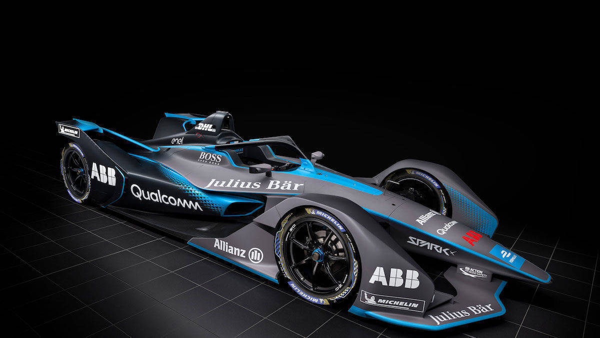 Die E-Variante: ein Rennwagen der Marke Porsche.