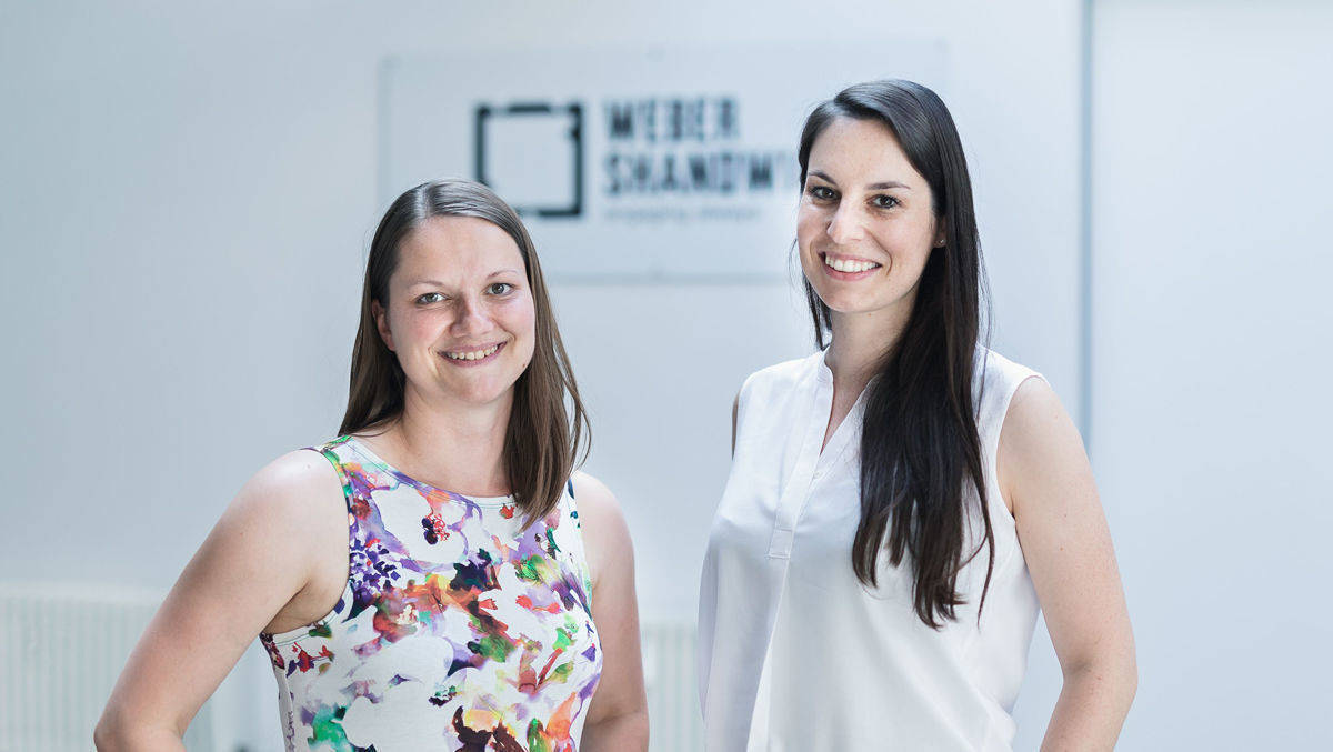 Stefanie Zeidler und Carla Engelhardt von Weber Shandwick.