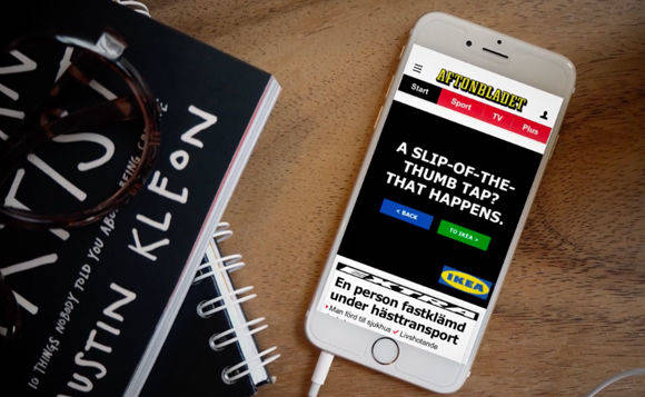 Ikea, mein Freund und Helfer: Der Möbelriese wirbt mobile dezenter als andere Marken.