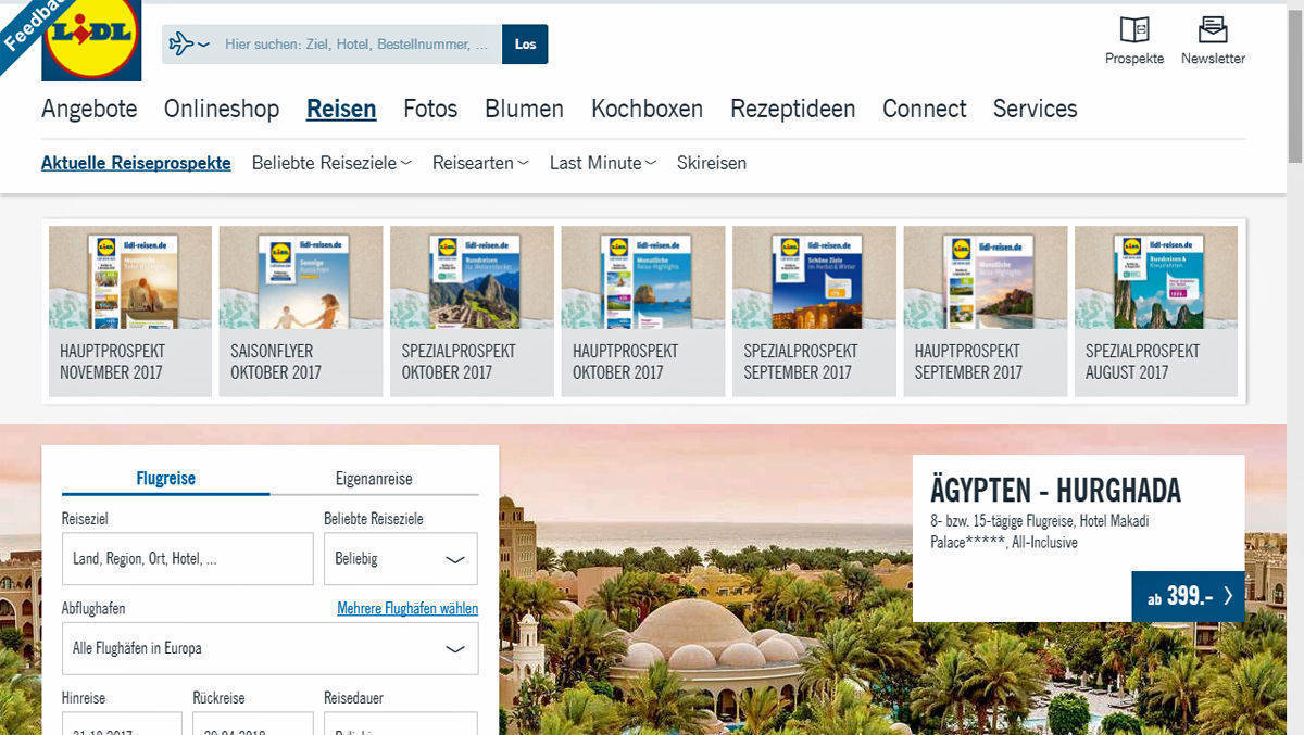Die zehn Neuzugänge von Air Berlin werden im Bereich Lidl Reisen tätig sein.