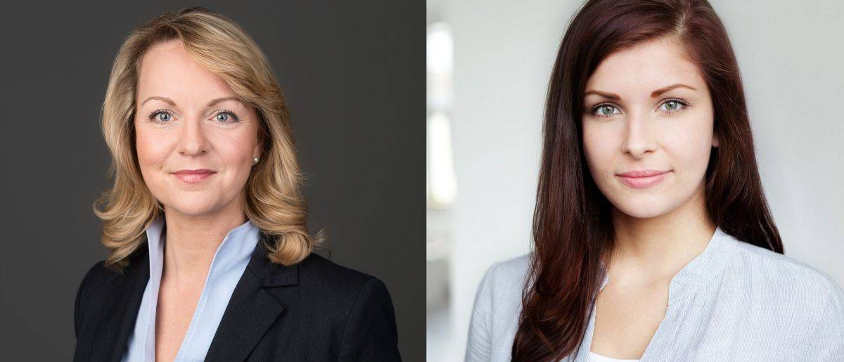 Jenny Görlich, Leiterin Digital bei der OWM (l.) und Franziska Gerit John, Stellvertretende Vorsitzende der Fokusgruppe Digital Marketing Quality im BVDW.