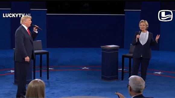 Clinton und Trump singen ein schönes Duett.