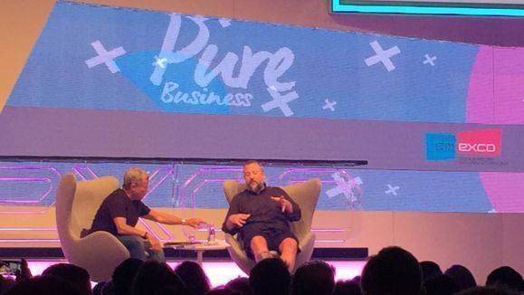 WPP-CEO Martin Sorrell (l.) und Shane Smith, Gründer und CEO von Vice.