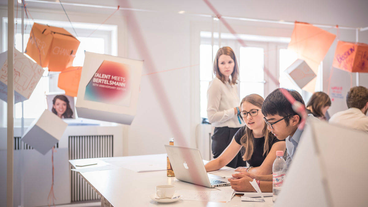 Bertelsmann investiert in den Nachwuchs, hier etwa bei der Veranstaltung "Talents meets Bertelsmann".