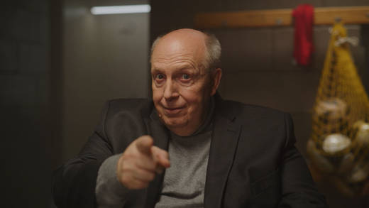 Eismann feiert TV-Premiere mit Reiner Calmund.