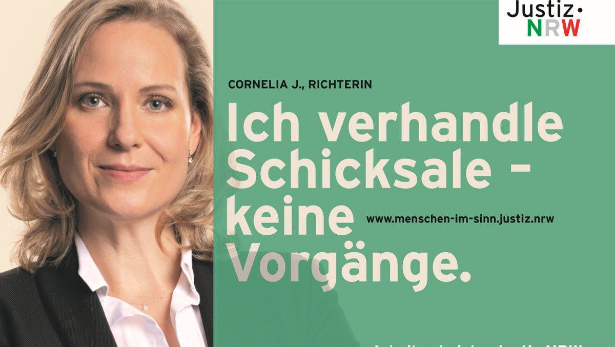 Auch Richter treten als Testimonial auf.