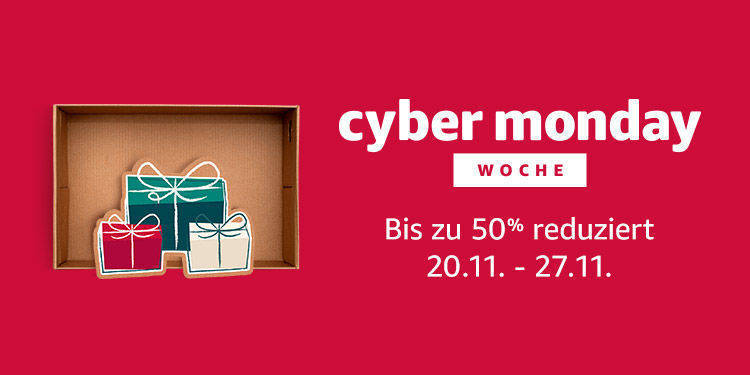 Amazon stimmt sich auf den Cyber Monday ein.