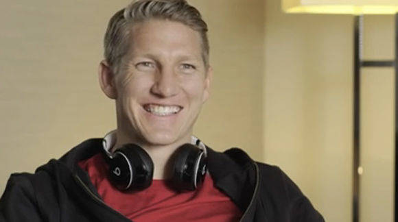 Ein strahlender Ranking-Sieger: Bastian Schweinsteiger.