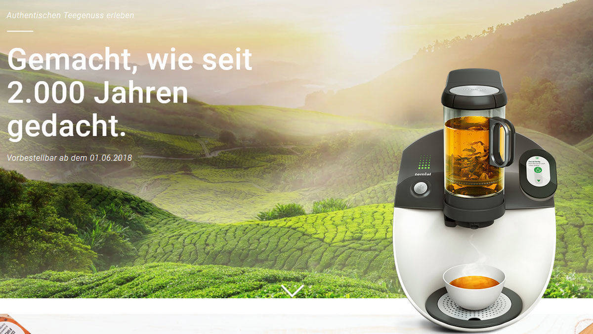 Die Website geht wieder und zeigt das neue Küchengerät von seiner besten Seite. Temial heißt die Neuheit von Vorwerk.