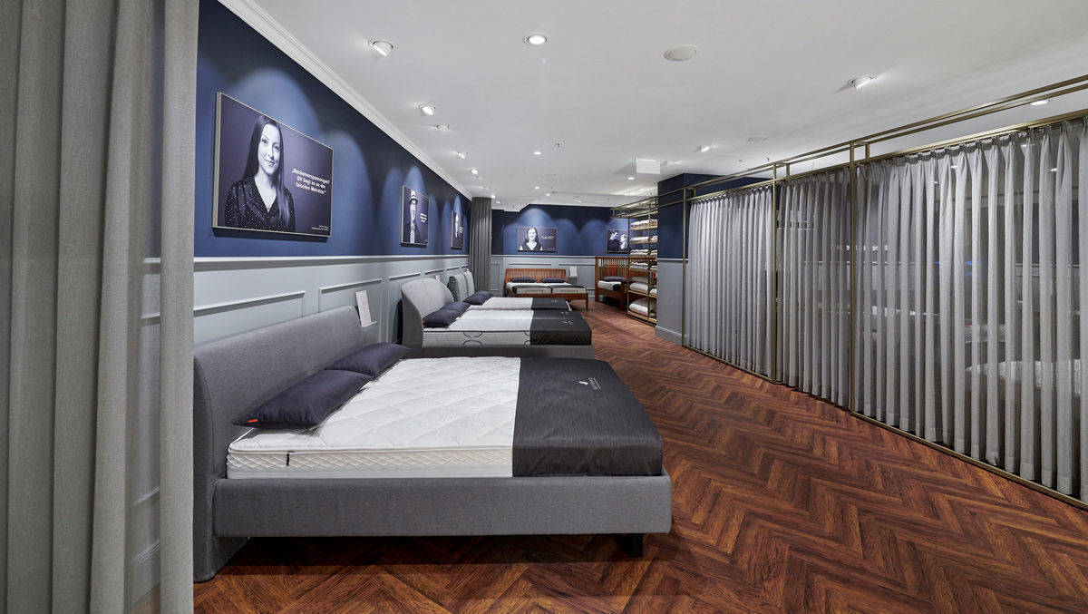 Das neue Designkonzept von Bettenrid orientiert sich an einer typischen Schwabinger Altbauwohnung.