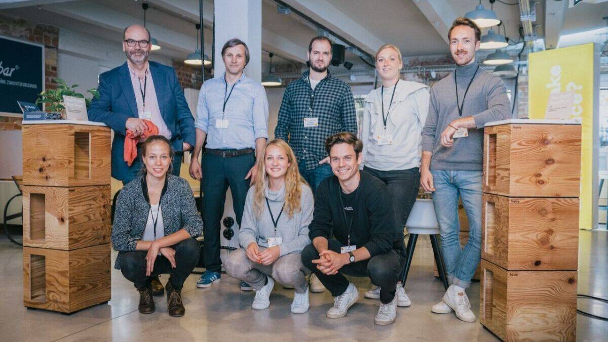 v.l. (im Zickzack oben-unten): Lars Bardenhagen (Bahlsen), Julia Gause (Fairafric), Matthias Thalheim (Halloren), Lucia Kirchner (Fairafric), Lukas Schweizer (Tonys), Christian Fenner (The Nu Company), Eske Tammen (Tonys), Mathias Tholey (The Nu Company)